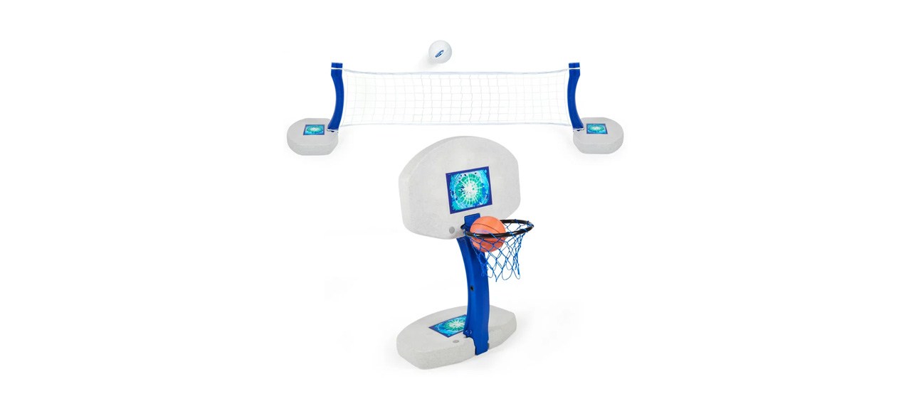 SwimWays 2-in-1 Basketball and Volleyball Pool Game