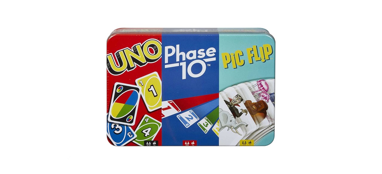 best Uno Phase 10 and Pic Flip Bundle Tin