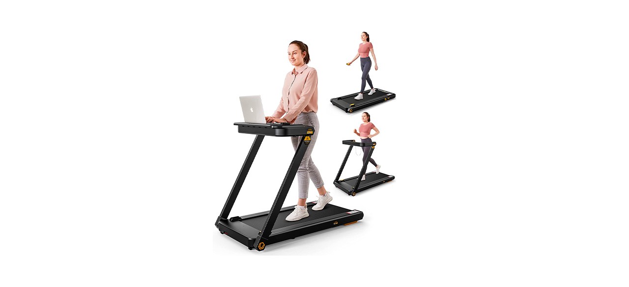 Best Urevo 3-in-1 Folding Treadmill with Removable Desk