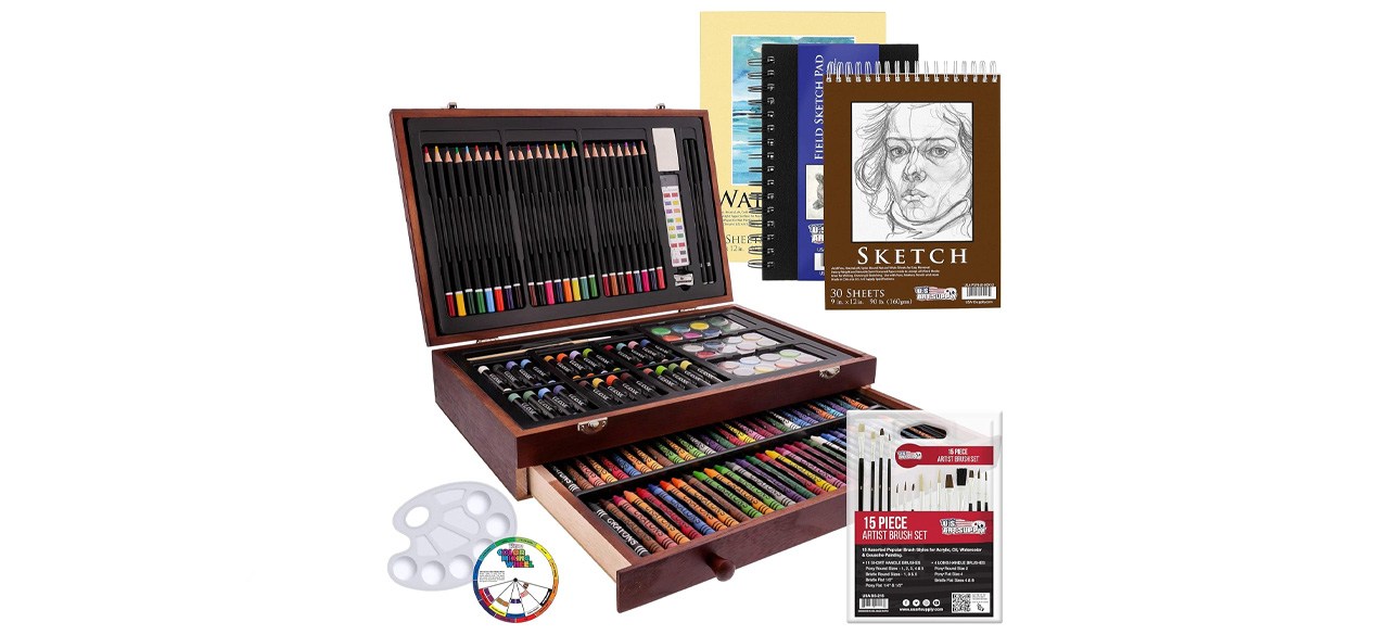 US Art Supply 162-Piece Painting and Drawing Art Set