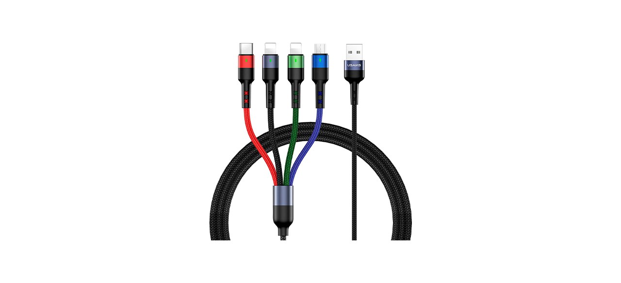 Best USAMS Four-Foot Multi-Charging Cable