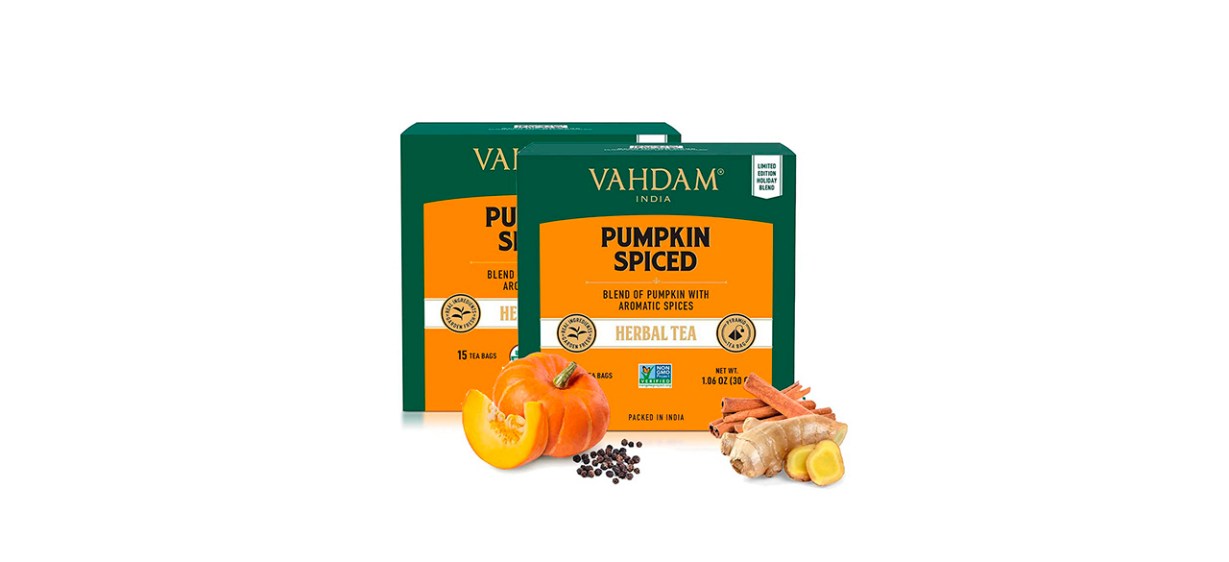 Best Vahdam India Pumpkin Spice Blend Herbal Tea Bags