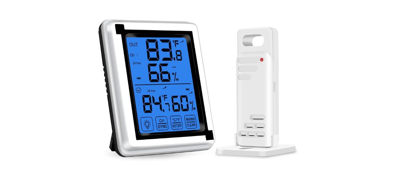 Best Vauno Wireless Indoor Outdoor Temperature and Humidity Monitor