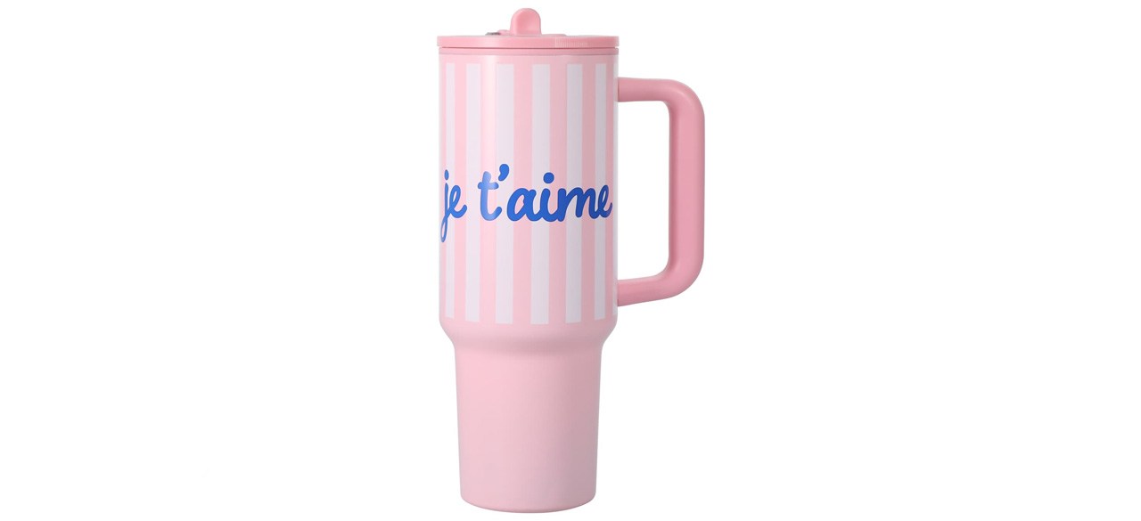 40-ounce Verbiage Hydraquench Tumbler in Pink