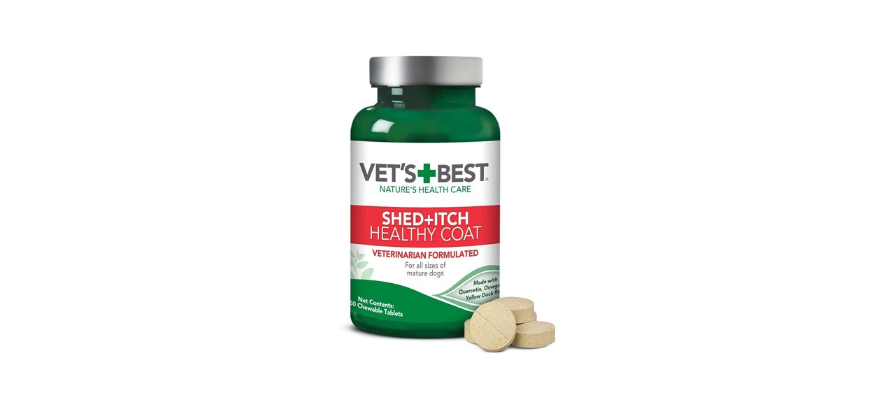 best Vet's Best Healthy Coat Shed & Itch Relief Dog Supplements