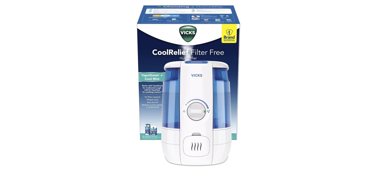Vicks Filter-Free CoolRelief Cool Mist Ultrasonic Humidifier