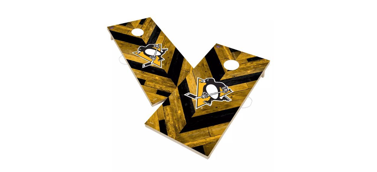 Victory Tailgate Pittsburgh Penguins 2' x 4' Solid Wood Cornhole Boards