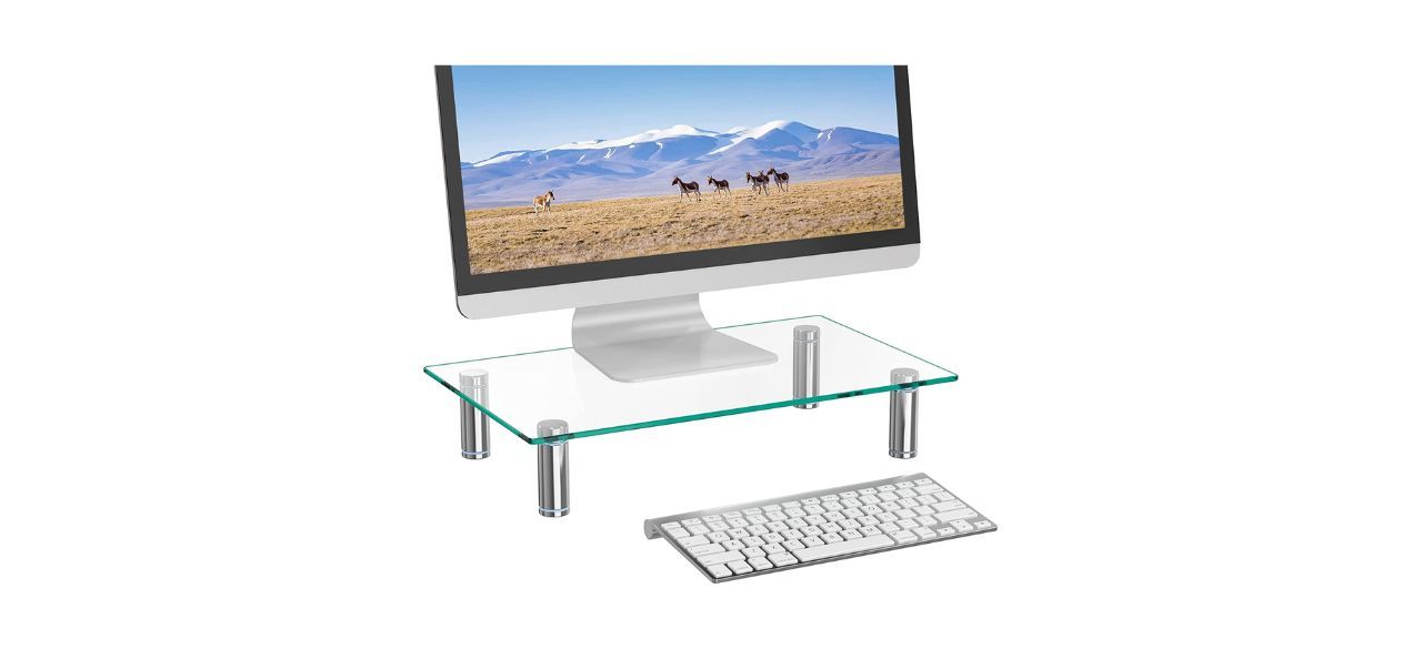 WALI Tempered Glass Monitor Riser