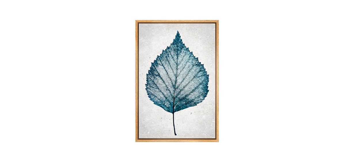 Best Wall26 Blue Forest Tree leaf Framed Canvas Print