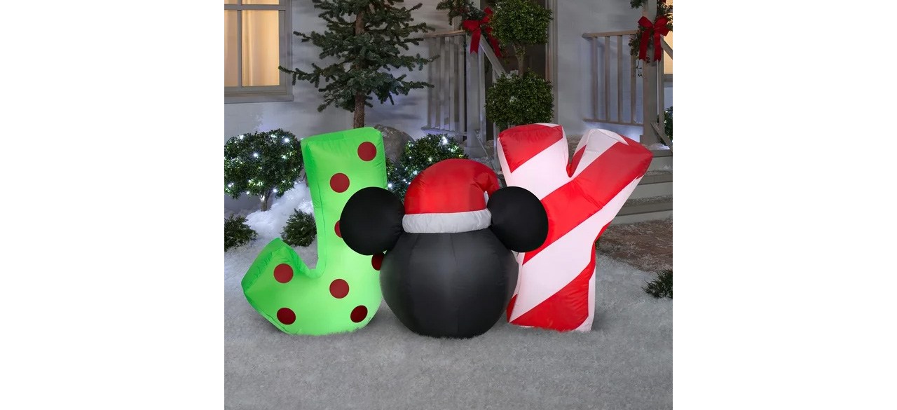 Best Jamie Mickey Mouse and JOY sign inflatable set