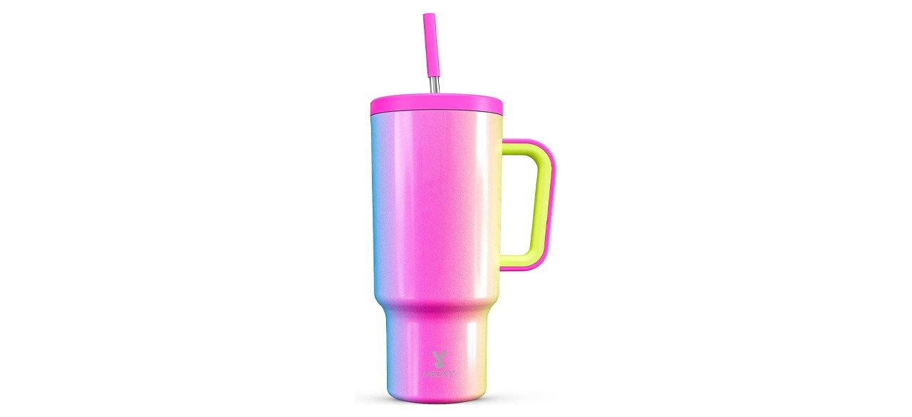 Best Meoky 40-ounce Tumbler with Handle, Leak-proof Lid and Straw in Carnival