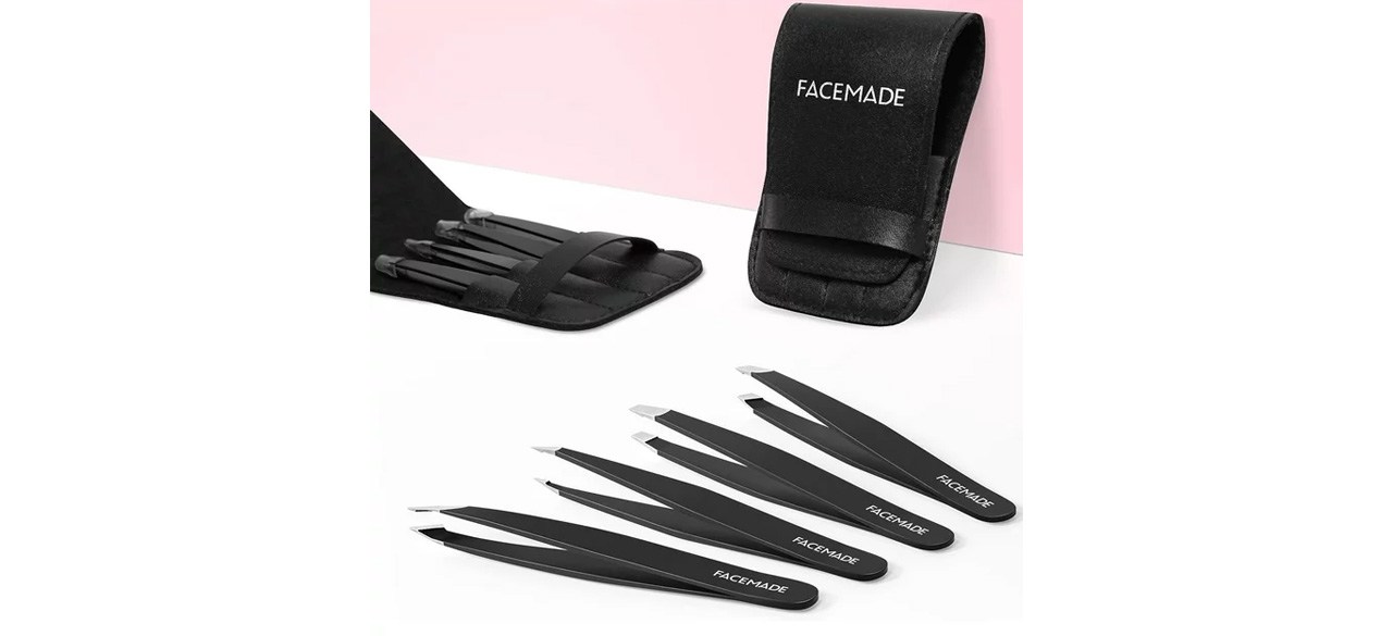 FACEMADE 4 Pcs Tweezers Set