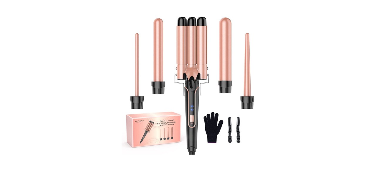 Best Waver 5-in-1 Curling Iron Wand Set