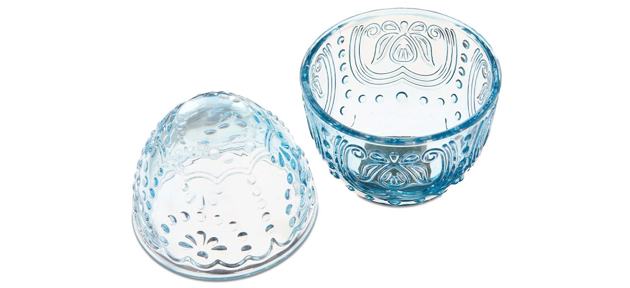 Way To Celebrate Glass Egg Candy Dish
