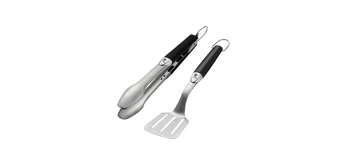 Best Weber Two-Piece Stainless Steel Grill Tool Set