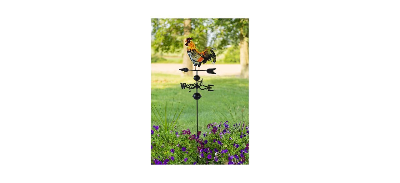 Best Westcharm Crowing Metal Rooster Weathervane