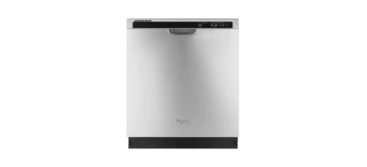 Best Whirlpool 24-Inch Monochromatic Stainless Steel Front Control Built-In Tall Tub Dishwasher with 1-Hour Wash Cycle