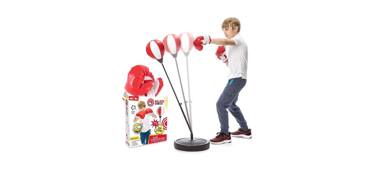 Whoobli Punching Bag for Kids with Boxing Gloves