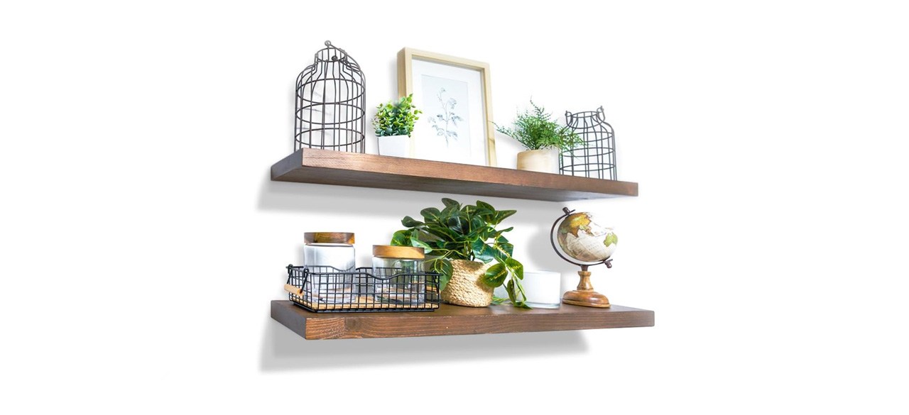 Willow & Grace Long Floating Wall Shelves