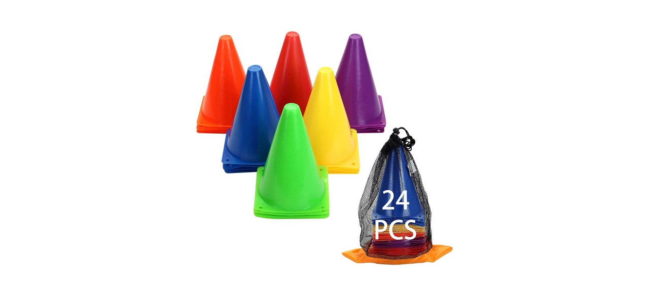 best Win Sports Plastic Training Traffic Cones Set