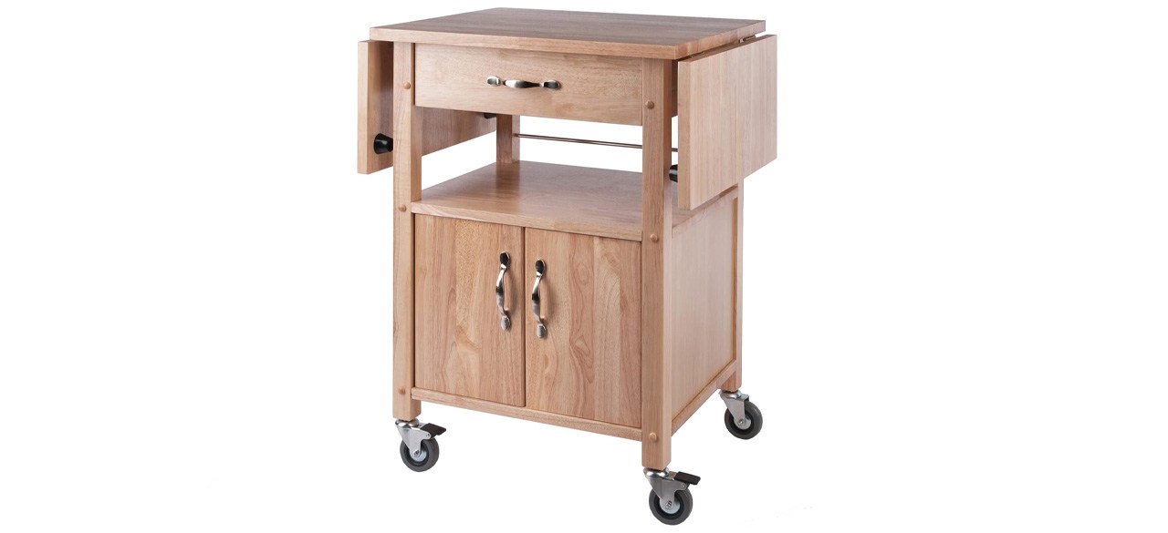 Winsome Wood Drop-Leaf Kitchen Cart