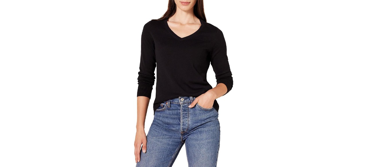 Best Amazon Essentials Women's V-Neck Sweater