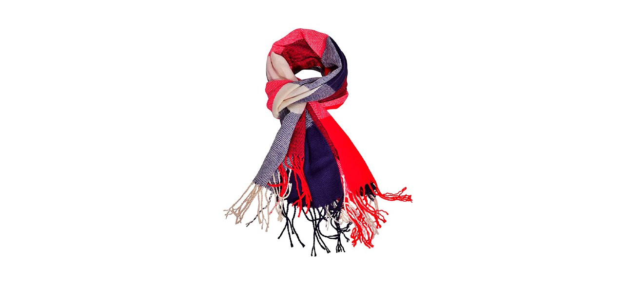 Best Woogwin Plaid Winter Scarf