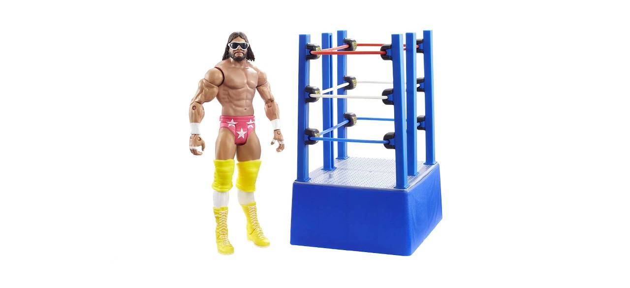 best WWE Wrestlemania Moments Macho Man Randy Savage Action Figure with Ring