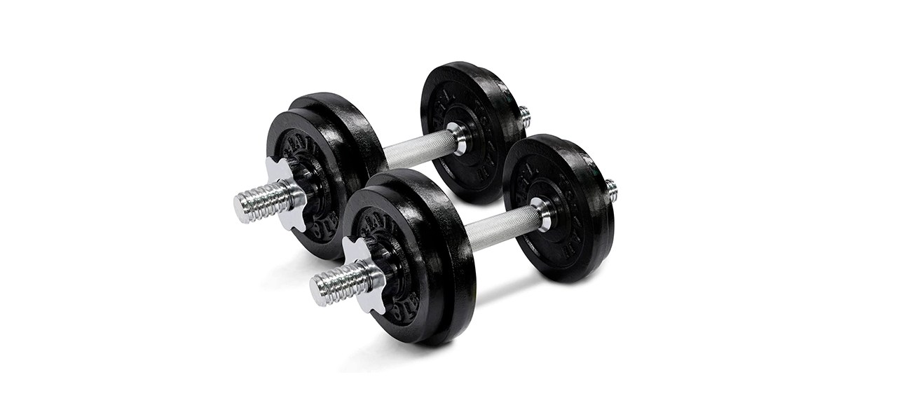 Best Yes4All Adjustable Cast Iron Dumbbell Set