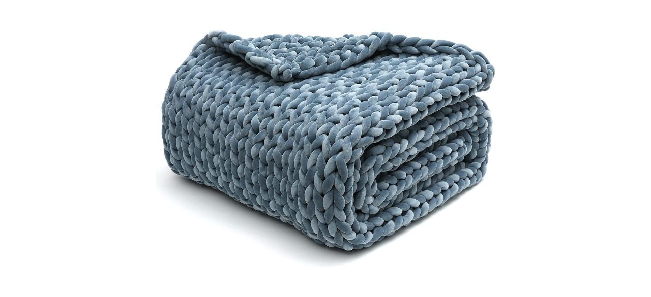 Best YnM Velvet Knitted Weighted Blanket