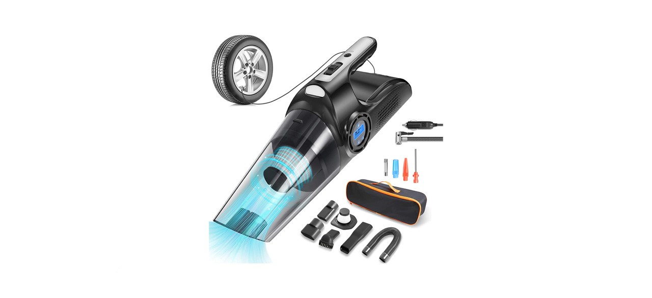 best Zamufo 4 in 1 Portable Car Vacuum Cleaner