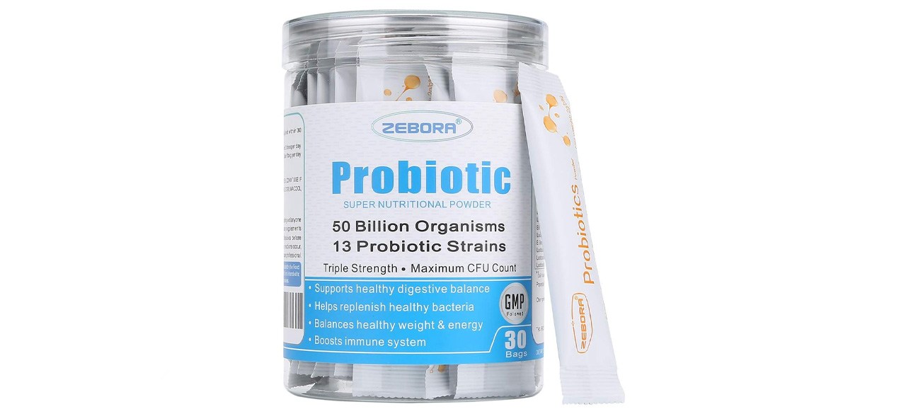 Zebora Prebiotics and Probiotics Powder for Digestive and Immune Health