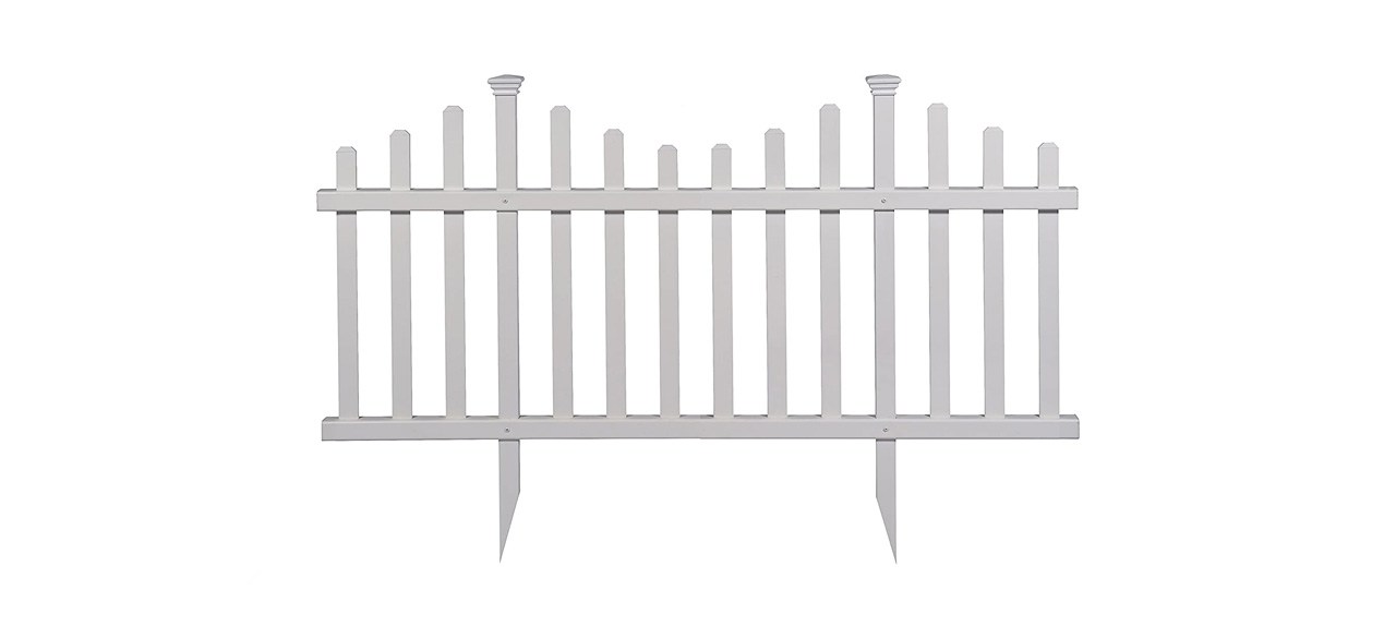 best Zippity Outdoor Products No Dig Madison Vinyl Picket Fence