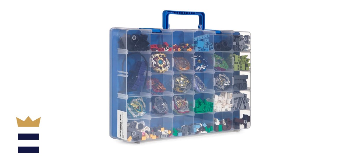 Bins &amp; Things Toy Storage Organizer and DIsplay Case with Carrying Handle