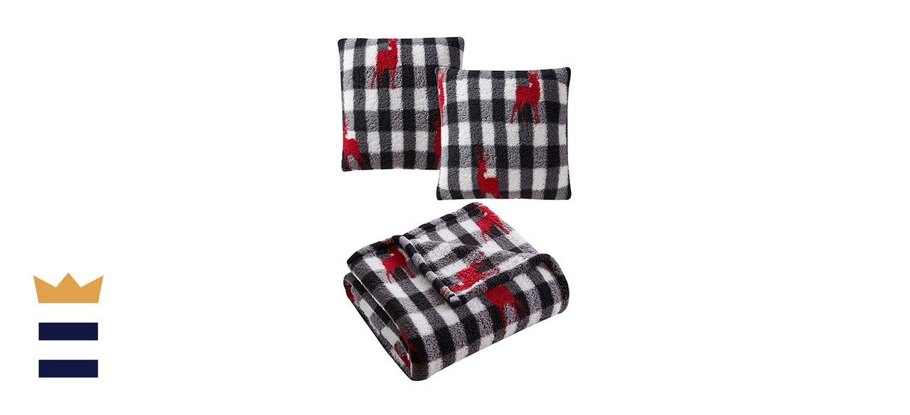 Birch Trail Holiday Prints 3-Pack Pillow & Throw Set