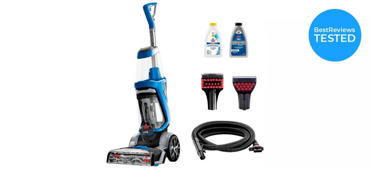 BISSELL ProHeat 2X Revolution Pet Deep Carpet Cleaner on white background BISSELL ProHeat 2X Revolution Pet Deep Carpet Cleaner on white background