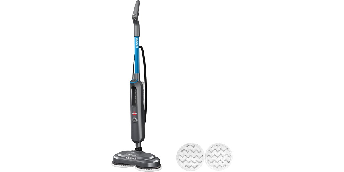 BISSELL SpinWave SmartSteam Scrubbing Steam Mop with Rotating Mop Pads