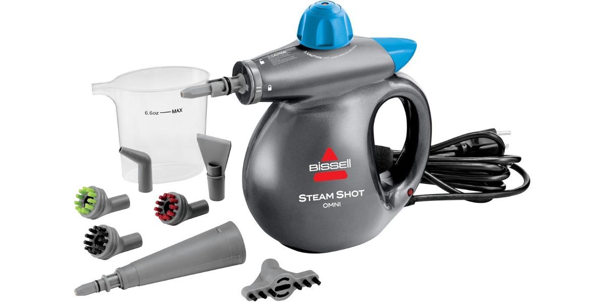 Bissell steam shot on white background