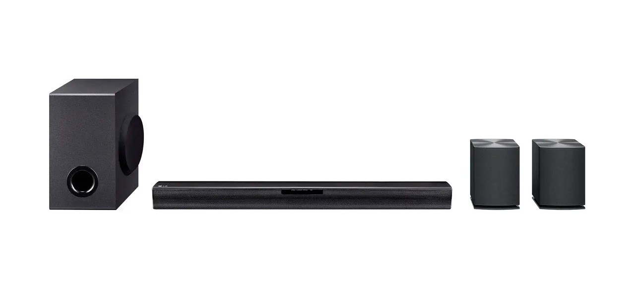 LG 4.1 Channel Soundbar with Wireless Subwoofer and Rear Speakers (Black)