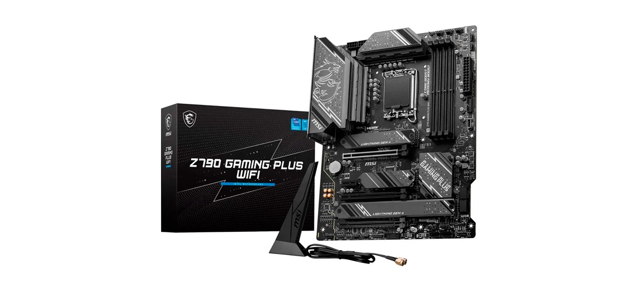 MSI Z790 GAMING PLUS WI-FI Intel Z790 ATX DDR5 Wi-Fi 6E Motherboard (Black) 