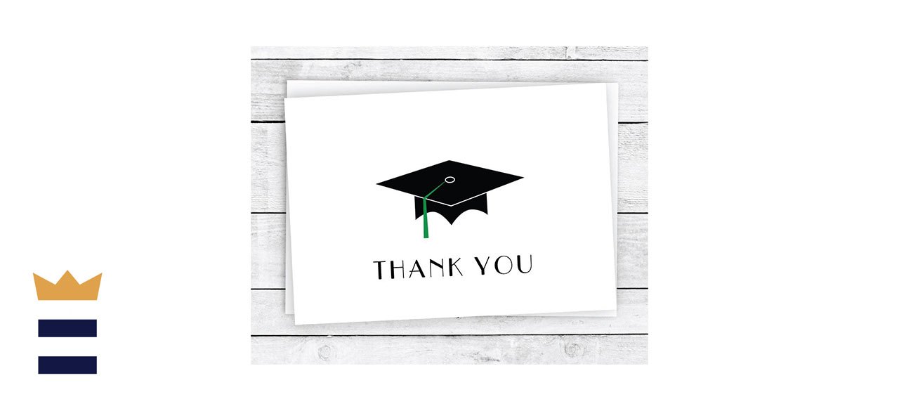 Black Tabby Studio Graduation Cap Thank You Cards