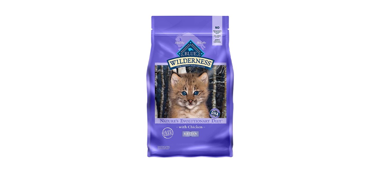 Blue Buffalo Wilderness Kitten Chicken Recipe Grain-Free Dry Cat Food