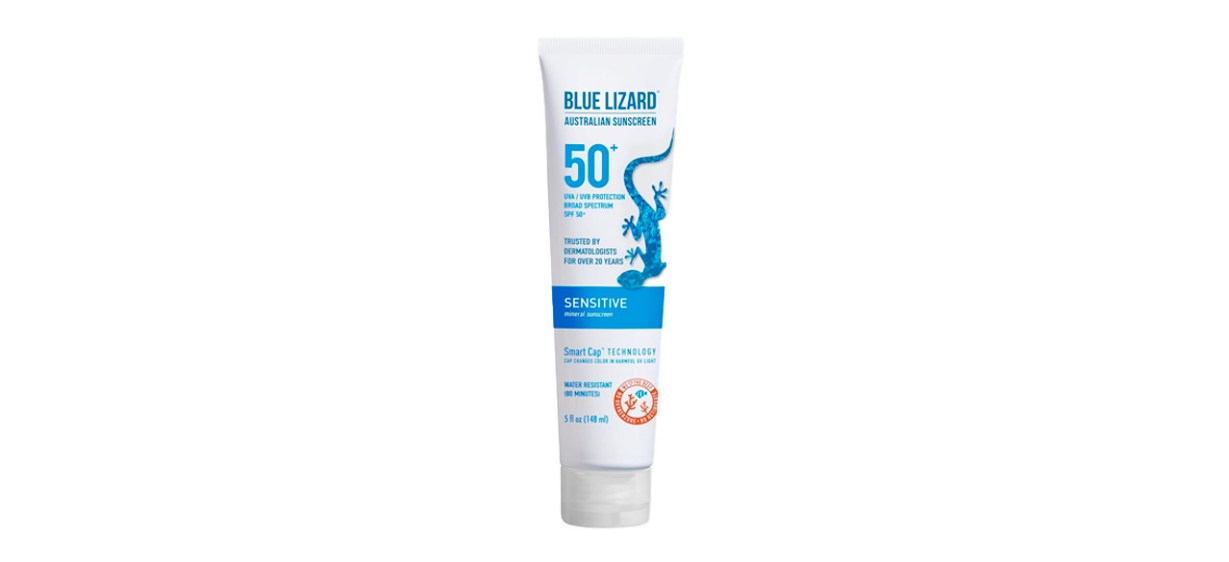 BLUE LIZARD Sensitive Mineral Sunscreen with Zinc Oxide SPF 50+ BLUE LIZARD Sensitive Mineral Sunscreen with Zinc Oxide SPF 50+