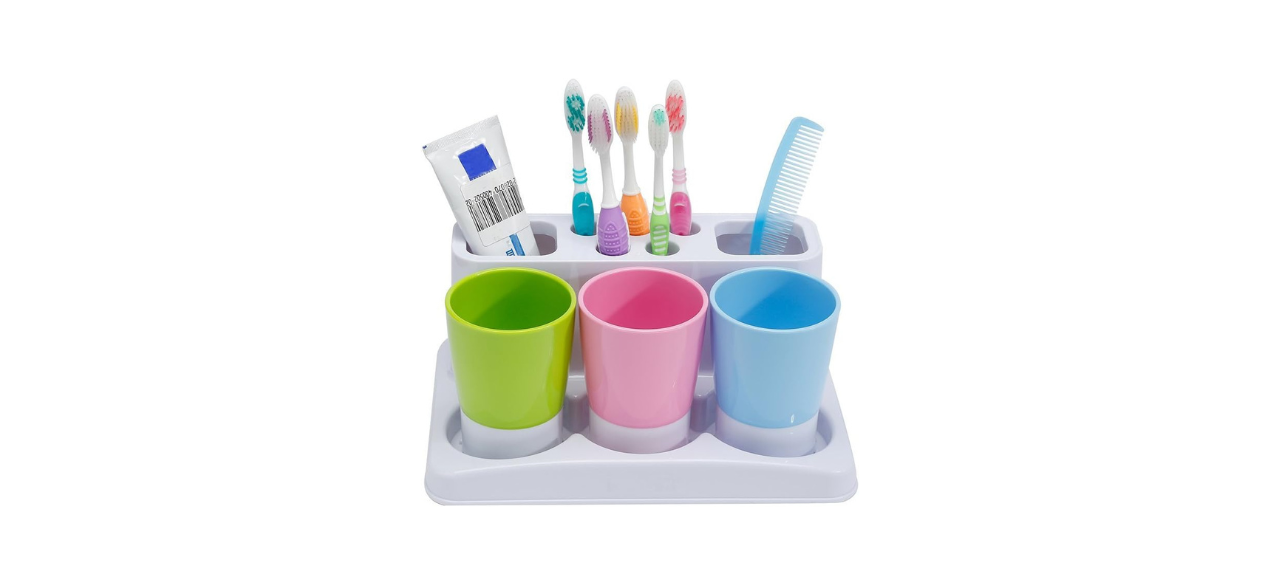 Eslite Toothbrush Toothpaste Holder Stand