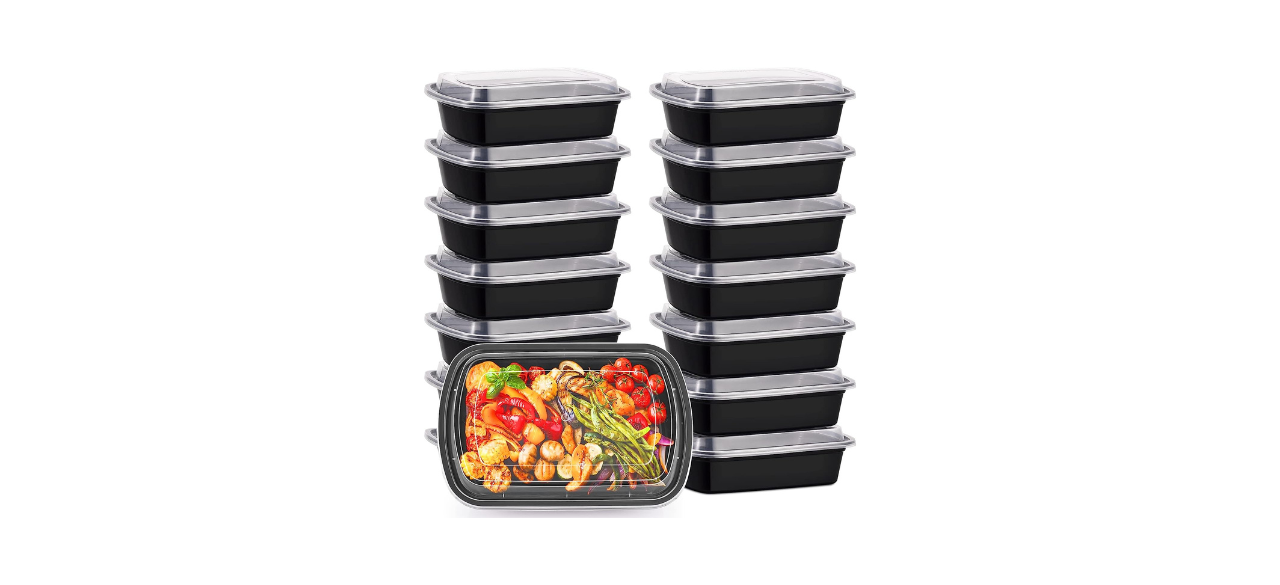 Kitch’nMore 38oz Meal Prep Containers, Extra Large &Thick Food Storage