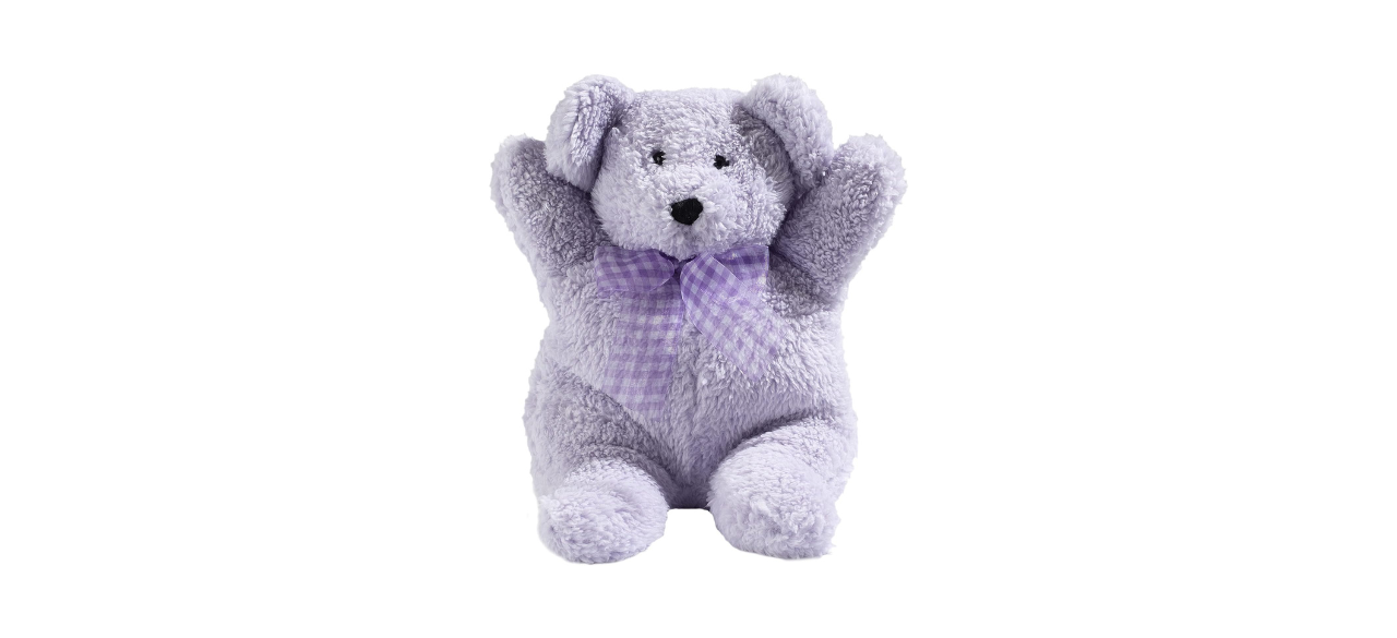 Sonoma Lavender Microwaveable Aromatherapy Pillow, Plush Bear, Lavender Scented with Removable Washable Cover, Lou The Lavender Bear