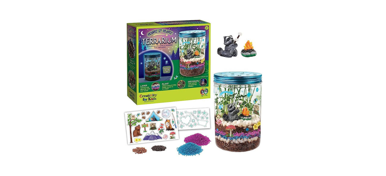 Creativity for Kids Grow 'N Glow Terrarium Kit for Kids - Science Activities for Ages 5-8+