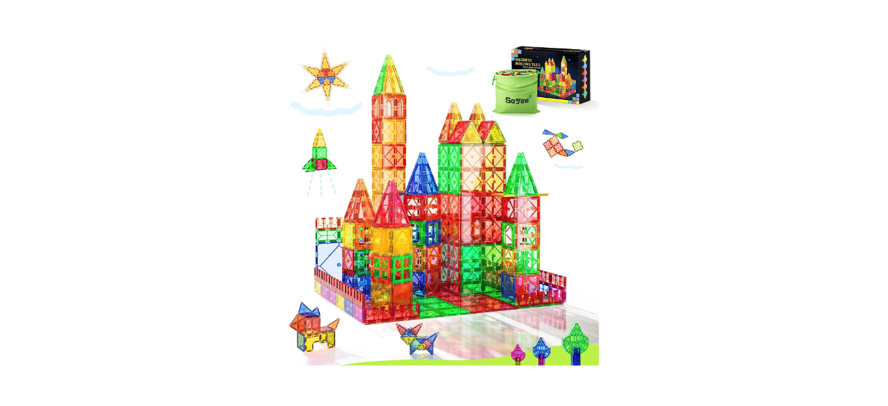 Magnet Toys for 3 Year Old Boys and Girls Magnetic Tiles Building Blocks 