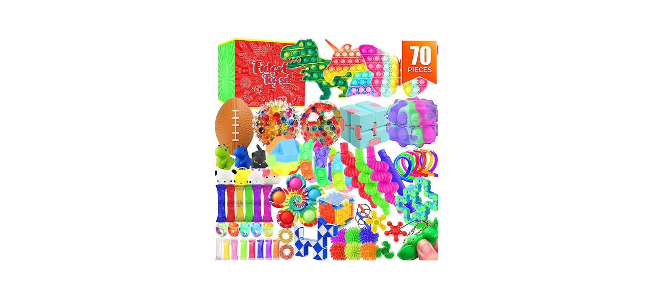 Fidget Toys Set, 70 Pack Sensory Toys Party Favors Kids Autism Autistic Children, Classroom Treasure Box Chest Prizes Pinata Stuffer Gifts Small Mini Bulk Toy Carnival ADHD