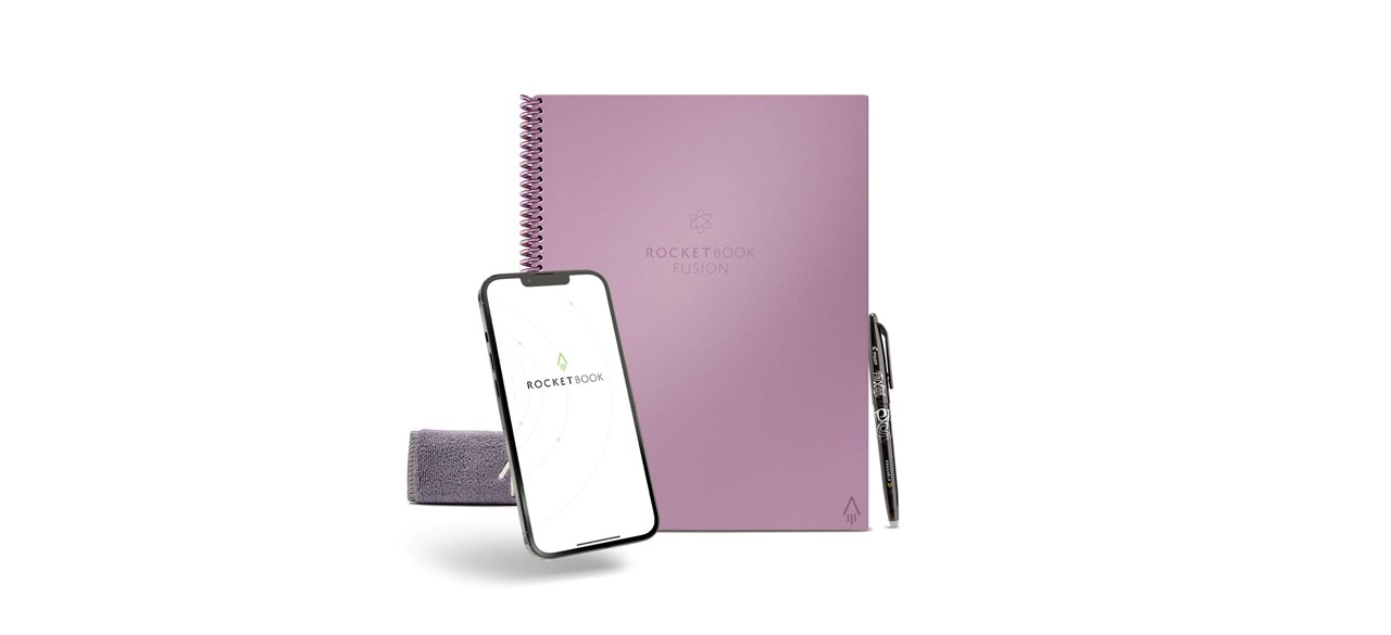 RocketBook Fusion smart notebook in pink